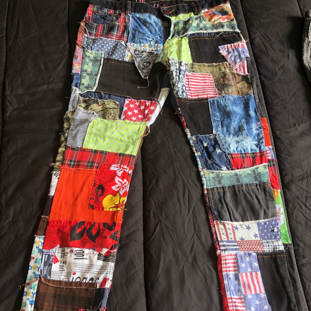 BIEPA MENS PATCH WORK JEANS